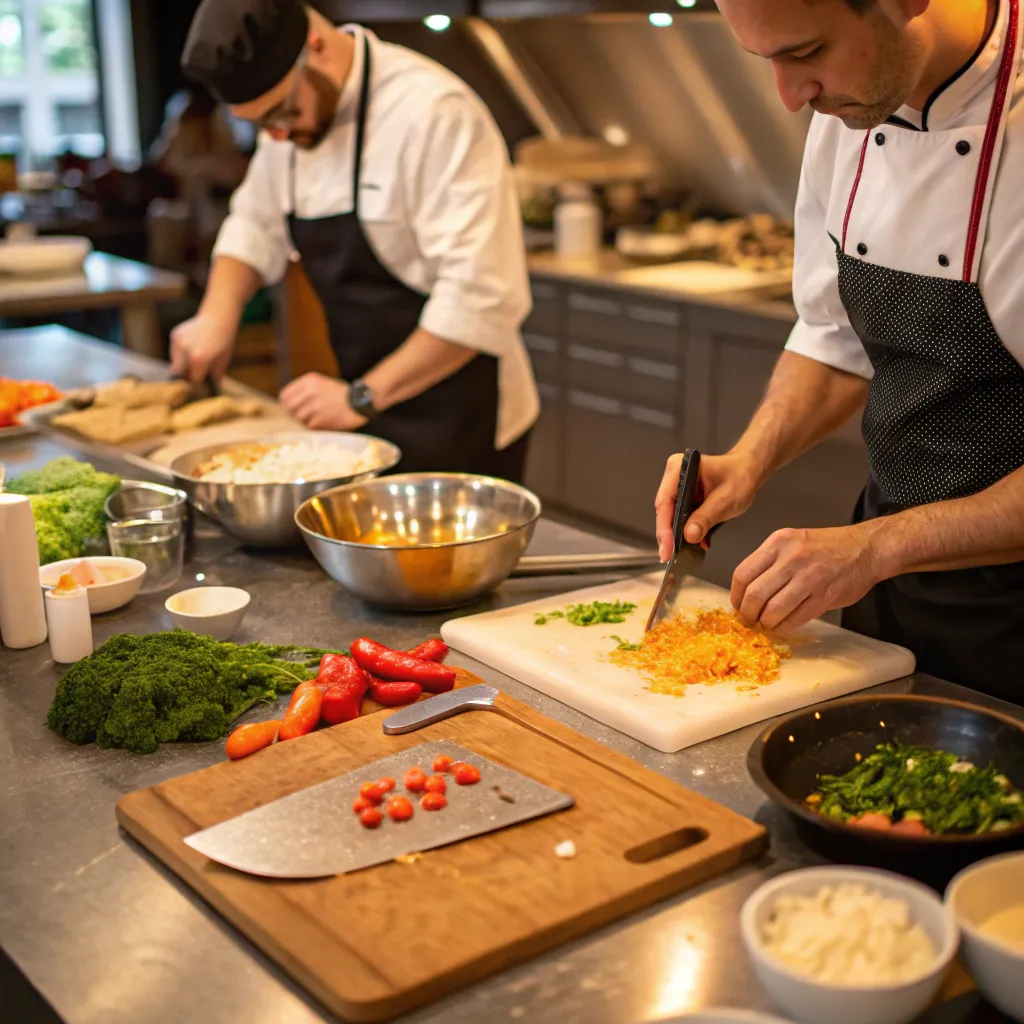 Hands-on cooking session